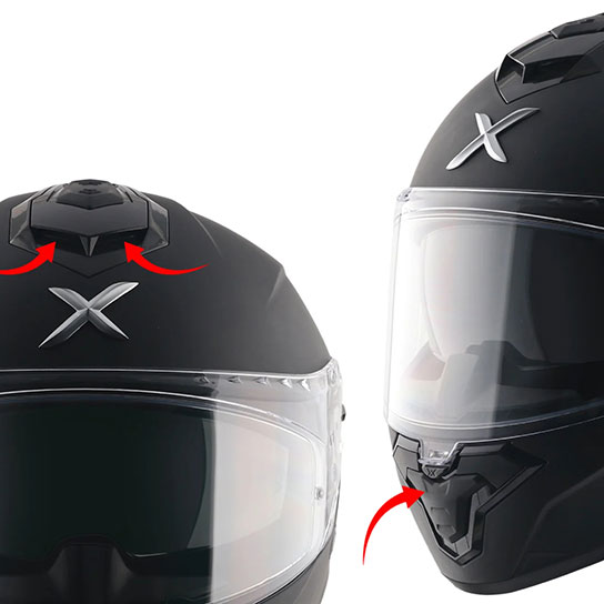 Axor Brutale Corsa Gloss Dual Spoiler Helmet